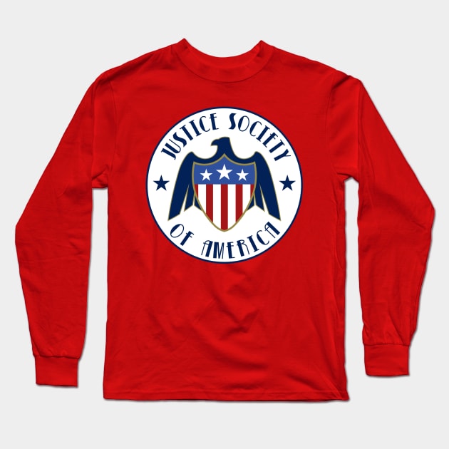 Justice Society of America Long Sleeve T-Shirt by fenixlaw